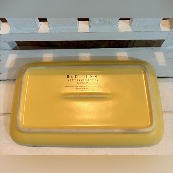 Rae Dunn Yellow Butter Dish - Picture 2 of 4
